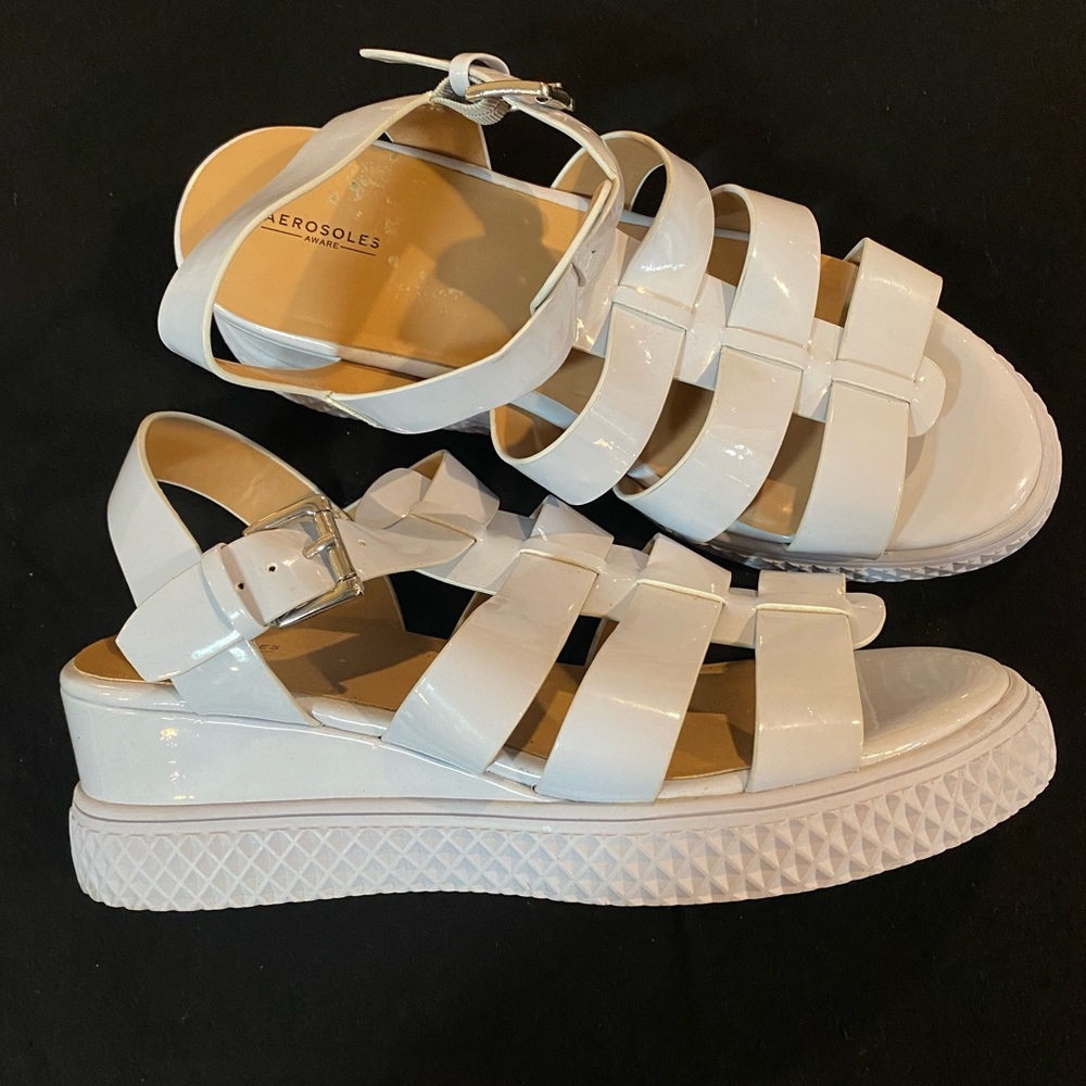 Light purple gladiator style sandals
